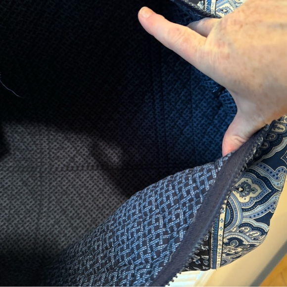 Retired Vintage Vera Bradley Nantucket Navy Large Duffle Bag - Picture 7 of 11